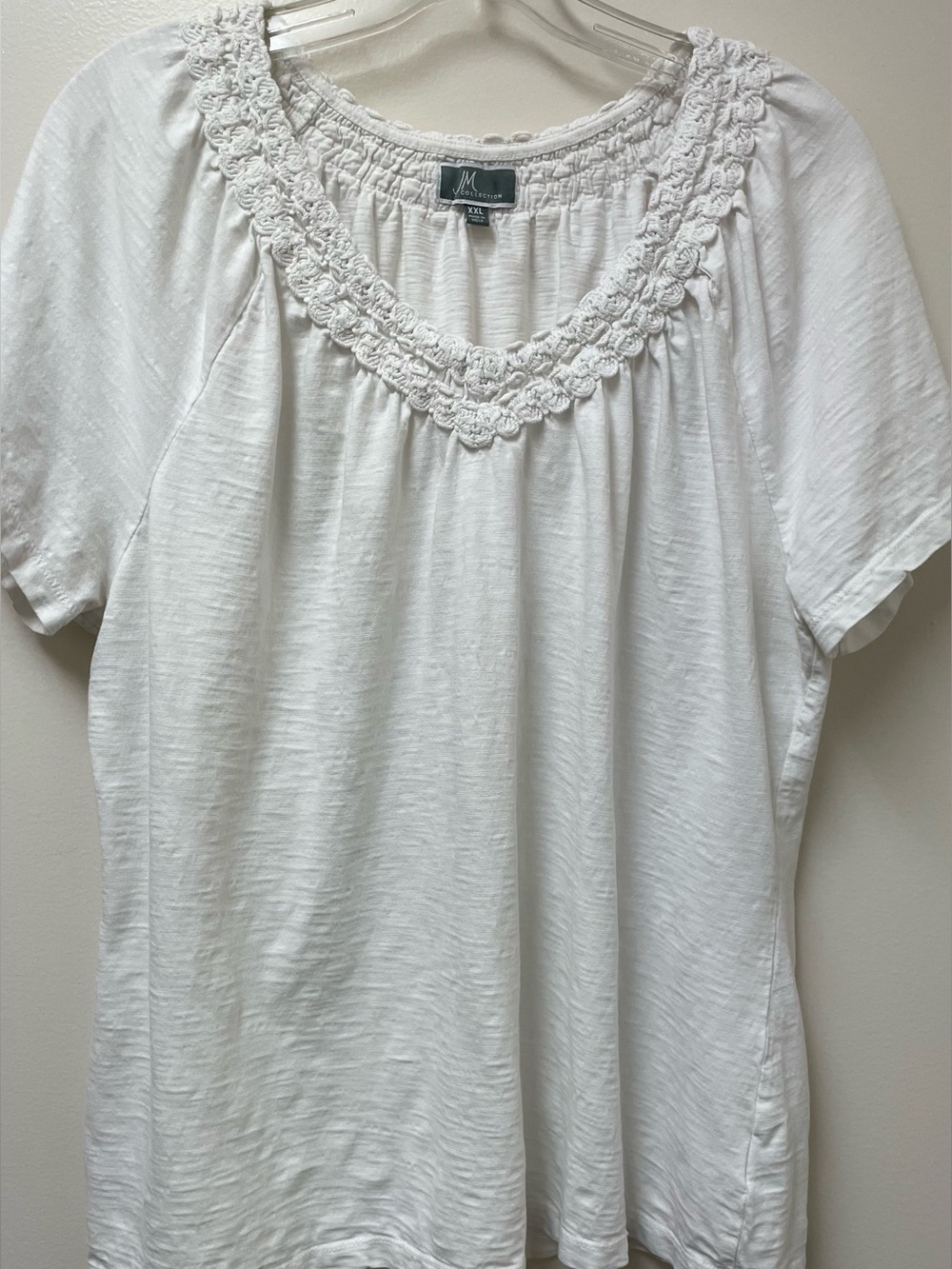 JM Collection cotton slub top